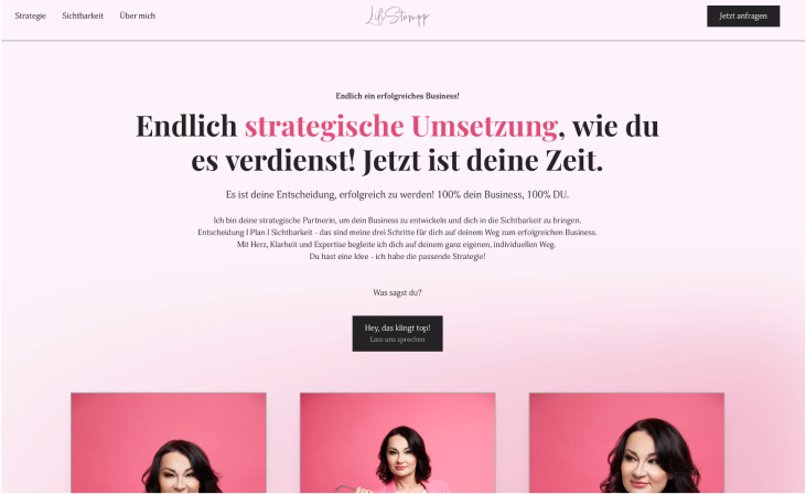 Screenshot des Projekts: lilistumpp.de