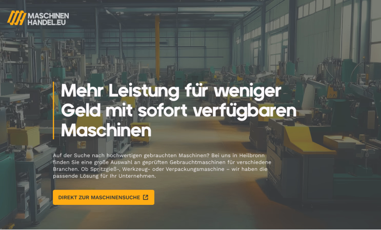 Screenshot des Projekts: maschinen-handel.eu
